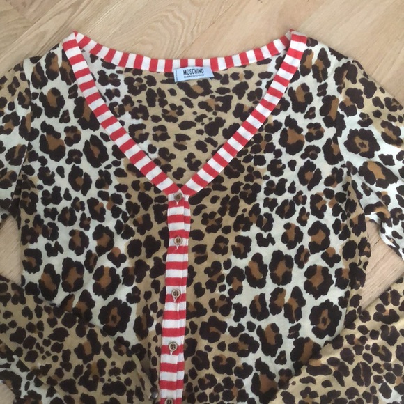 MOSCHINO LEOPARD CARDIGAN - Picture 2 of 10